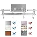 AISHN Bathroom Towel Shelf/Kitchen Holder, 304 Stainless Steel Vacuum Super Silicone Storage Rack, Space-Saving Rack Includes 4 Hooks