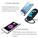 Wireless Charging Receiver Case, Dual Layer Protective Back Cover & flexible Lightning Connector for iPhone 6, 6s, 7 (4.7 
