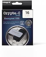 Integral 16GB Crypto-C Dual Encrypted USB 3.2 Drive AES-XTS 256-bit
