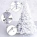 Goplus 6ft White Christmas Tree with Solid Metal Legs Perfect for Holiday Indoor and Outdoor Decoration