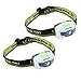ideapro LED Headlamp,4 Lighting Modes Headlight,Battery Powered Headlamp Flashlight Brightest and Lightweight,Waterproof with Adjustable Headband and Flashing SOS Light for Camping Running 2 Pack