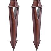 Ground Stake Spike for Outdoor Landscape Spot Path Solar Flood Light Replacement Light Stake Spike Part Holder, 1/2"-14 NPSM Thread Compatible with Kichler Landscape Lighting (2 Pack)