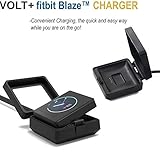 Professional FitBit Blaze Charging Cable Upgrade and Replacement. Cradle Dock Adapter with 3.1 FT USB Charging cable for your Smart Fitness Watch