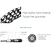 Luvay Guitar Cable 10 ft, Electric Instrument Bass Cable AMP Cord (1/4 inch Right Angle to Straight, Black White)