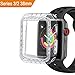 GHIJKL Case Compatible Apple Watch 3 2 38mm, Bumper Accessories Ultra Slim Protector Cover Apple Watch Series 3 Series 2, Crystal Clear
