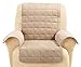 SureFit Ultimate Waterproof Quilted Throw - Recliner Slipcover - Taupe