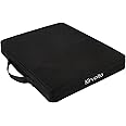 Kirvoita Stadium Seat Cushion, Bleacher Seat Cushion, Portable and Extra Thick Stadium Cushion, Bleacher Cushion for Any Outdoor Events Use (Black)