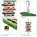 kathson Bird Toys,Parrot Hanging Colorful Toy,Rattan Balls Chewing Toys Suitable for Small and Medium Pet Birds Like Parakeet,Conure,Lovebirds,Finches(2 Pack)thumb 3