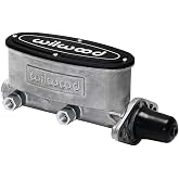 Wilwood 260-8556 Tandem Outlet Aluminum Master Cylinder With 1.12" Bore &amp; Standard Finish, Compatible with Most Mid-1960s And Newer Domestic VehicleS