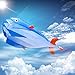 HENGDA KITE 3D Kite Huge Frameless Soft Parafoil Giant Blue Dolphin Breeze Kite