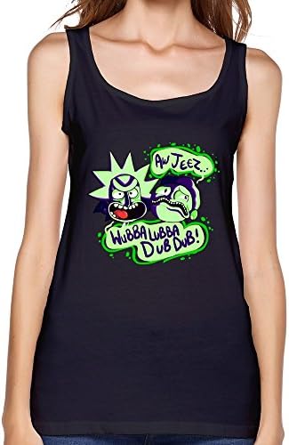 DeMai Lady Crew Neck Rick And Morty Tank Tops Tshirts XL