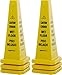 Amazon Basics Floor Safety Cone, Caution Wet Floor, 36 Inch, Bilingual, 6-Pack
