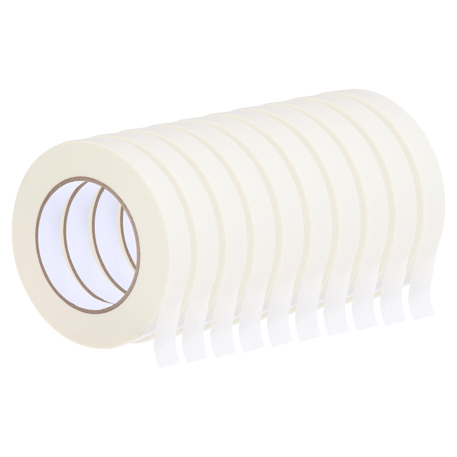 Rebower Masking Tape White Painters Tape Paper Tape [for Crafts DIY Walls Painting Packing Automotive Home Decoration Teaching]- 0.7 Inch x 60 Yards/12 Rolls