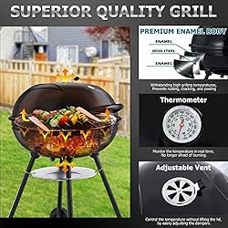 Joyfair 22-inch Kettle Charcoal Grill with