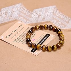 AD Beads Handmade Gemstone Stretch Elastic Bracelet