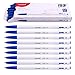 MONAMI BP 153 Retractable Ballpoint Pen, Fine Point (0.7mm), Blue, 12-Count