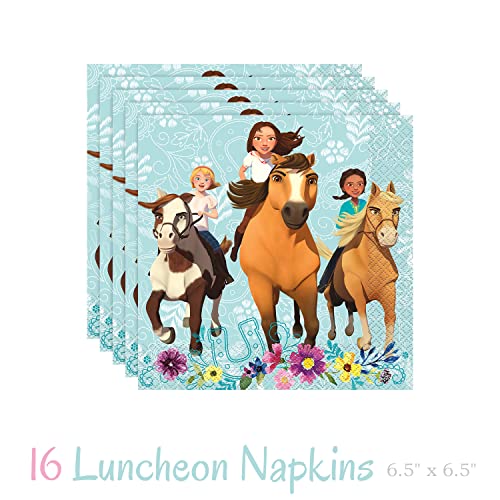 Spirit Riding Free Party Supplies Horse Party Decorations Includes Large Plates, Dessert