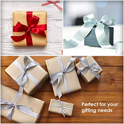 Knitial Satin Wine Color Ribbon 11/2 inch x 50 Yards Double Face for