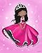 African American Princess Poster Nursery Kids Bedroom Wall Decor Pink Unframed 8x10 Art Print Children's Room Dark Skin Black Hair Girl