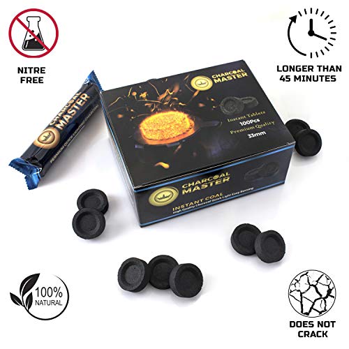 New Quick Light Charcoal by Charcoal Master Instant Coal Disks