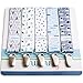 Liname Pacifier Clip for Boys - 5 PACK - Premium Quality & Modern 2-Sided Design - Pacifier Clips Fit all Pacifiers & Soothers - Perfect Baby Shower Gift