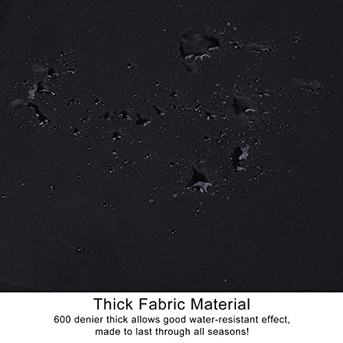 Mobo Gas Grill Cover 70 x 46 x 24 Inches Black Heavy Duty 600D Waterproof BBQ Grill Cover for Most Brands of Grilll with Storage Bag