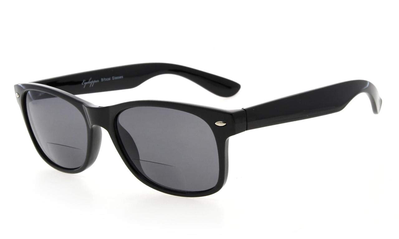 Eyekepper Classic Bifocal Sunshine Readers Bifocal Sunglasses Grey +3.00 — image 1