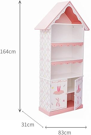 Amazon 収納家具 子供部屋ピンクの本棚 子供部屋のピンクの本棚 プリンセスルームおもちゃのロッカー 木製の収納棚 女の子の部屋の棚 Color Pink Size cm 31cm 164cm 本棚 オンライン通販