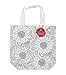 DCI Color Joy Tote Bag, Adult Coloring, DIY Crafts, 100 Percent Cotton, Flowers Pattern, 15.5