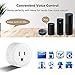 Wifi Smart Plug,Compatible with Alexa, iHoan Smart Socket Control From Anywhere Via Free APP for iOS/android with Timing Function, No Hub Required (grey)