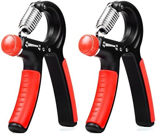 Lift Heavy Fitness (Pair) Hand Strengthener Grip Builder Anti Slip Adjustable Exerciser For Building Hands Forearms strength and rehabilitation 22-88Lbs