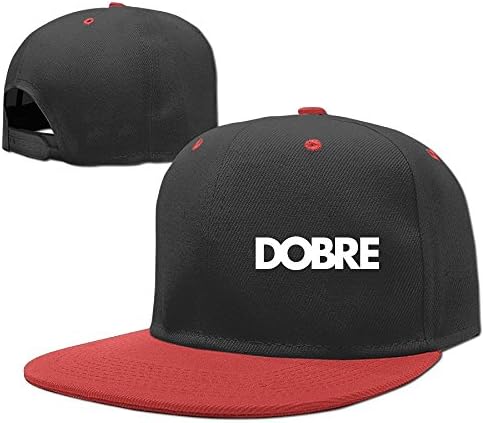 Children's Hip Hop Baseball Cap Dobre Lucas Brothers Kid's Cute Cool Fitted Cap with Adjustable Snapback Hip Hop Hat Red
