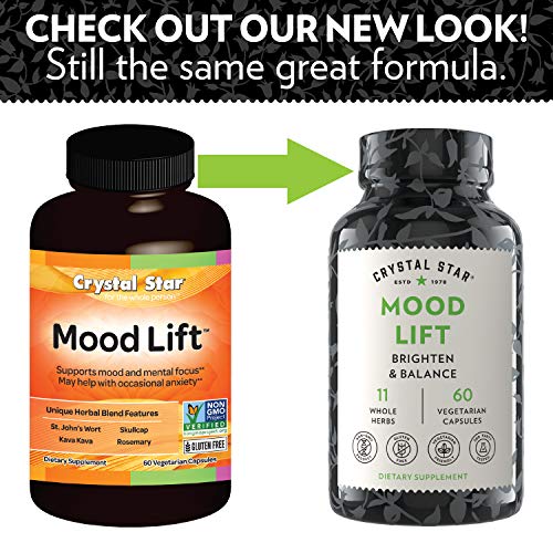 Mood Lift Supplements (60 Capsules) Herbal Mood Booster with