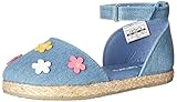 Carter's Girls' Brea Espadrille Mary Jane Flat, Blue, 5 M US Toddler