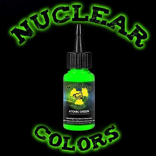 Moms Nuclear UV Tattoo Ink Atomic Green Ultra Violet US 1oz
