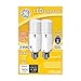 GE LED Bright Stik Light Bulbs, 15 Watts (100 Watt Equivalent), Soft White, Medium Base, Non-Dimmable (2 Pack)