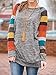 PINUPART Women's Color Block Long Sleeve Sweatshirt Cotton Jersey Tunic Tops Light Grey Yellow, XXLarge