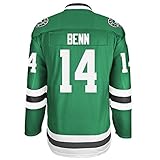 Men's Dallas Stars Jamie Benn #14 Green Home Premier Jersey