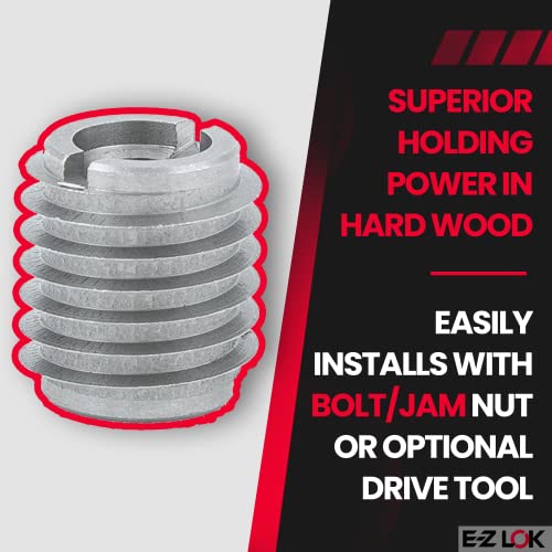 EZ LOK Knife Threaded Insert for HardWood, Stainless Steel Thread