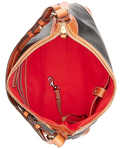 Dooney & Bourke Pebble Grain Leather Hobo (Black)