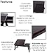 Sofia + Sam Multi Tasking Laptop Bed Tray – Bamboo Lap Desk – Folding TV Tray Table – Smartphone Tablet Lap Tray – Homework Study Reading Eating Food – Walnutthumb 4