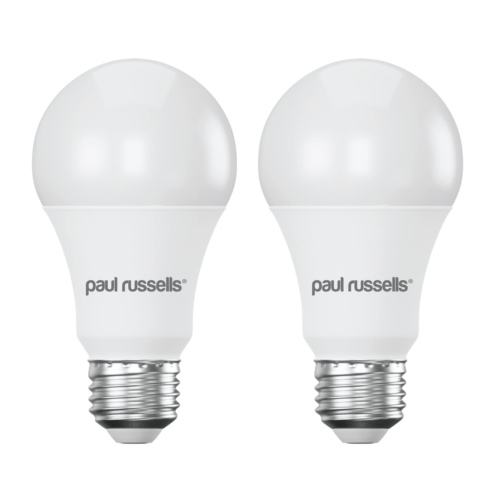 paul russells LED GLS - Dimmable Edison Screw Light, 14W 1521 Lumens E27 A70 LED Bulbs, 100w Equivalent, 2700K Warm White, Dimmer Standard ES Energy Saving Ceiling Lightbulbs, 2 Pack
