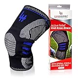 Active Relief Knee Brace by Lifehapps - Knee Support and Compression Sleeve for Arthritis Joint Pain, Meniscus Tears, ACL Injuries, Exercise ,Running and Gym Workouts