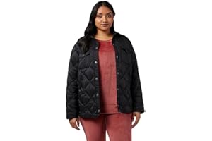 32 Degrees Women's Lightweight Recycled Poly-Fill Shirt Jacket | Quilted | Semi-Fitted | Snap Pockets