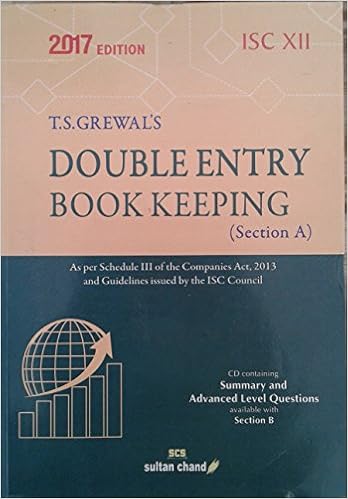 Sultan Chand T.S. Grewal's Double Entry Book Keeping (Section A) for ISC XII