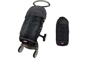 FUNLIFE German Designed Universal Stroller Footmuff, 2 Way Zippers Style Easy for Baby in&Out, Length Extensible,Temperature Adjustable Footmuff Fits Baby Growth,Reflective Strips Around Bunting Bag