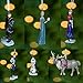 Disney Frozen Christmas Tree Ornament Set Featuring Anna, Elsa, Hans, Kristoff, Sven the Reindeer, Olaf the Snowman - Shatterproof Plastic Ornaments Ranging from 3