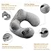Inflatable Travel Pillow Travel Plane Pillow Portable Flight Air Pillow - Head Chin Support Neck Cushion for Long-Haul Airplane Travel, Compact & Soft