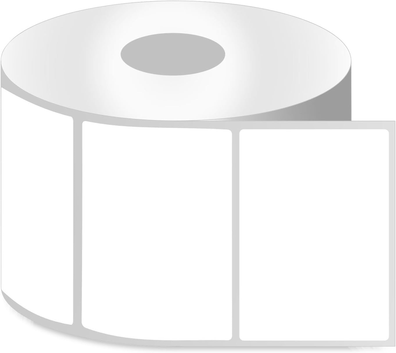 OfficeSmartLabels ZE1400212 4 x 2.5 Inch Direct Thermal Labels, Compatible with Zebra Printers (10 Rolls, White, 620 Labels Per Roll, 1 inch Core)