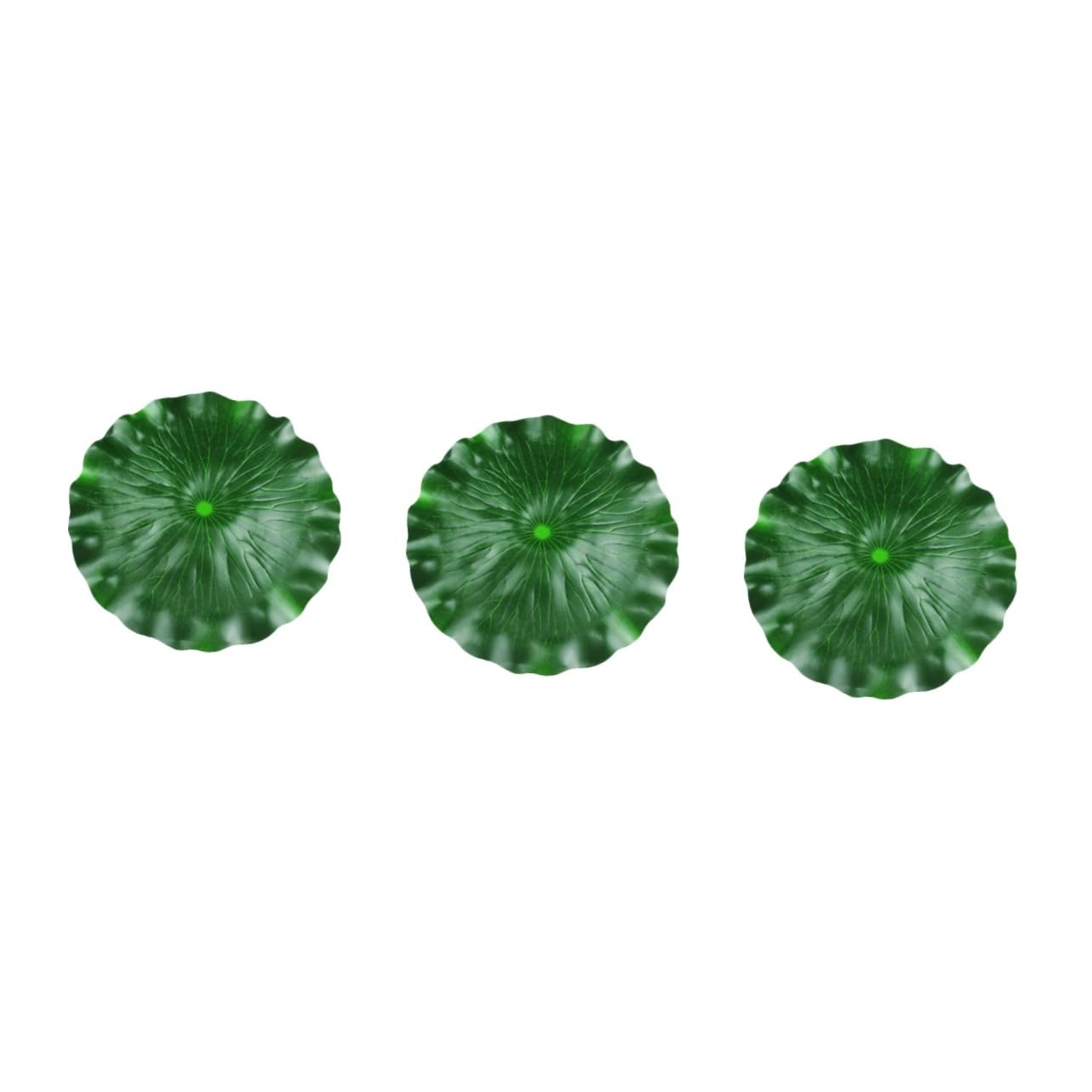 Milisten 3pcs Simulated Lotus Leaf Artificial Floating Water Lilies Aquarium Lily Honeysuckle Tea Vivid Lotus Leaves Water Leaf Decor Water Lily Fake Lotus Leaf Eva Fake Leaves Fish Tank